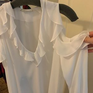 Alice + Olivia cold shoulder top